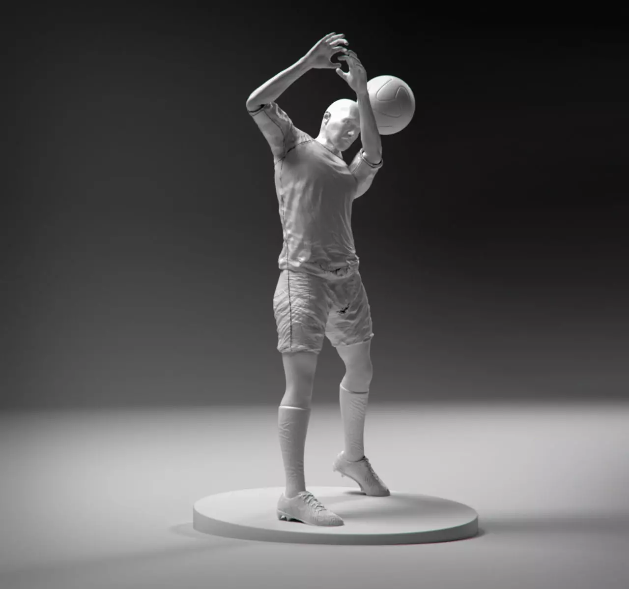 Footballer headstrike stl 3D print model