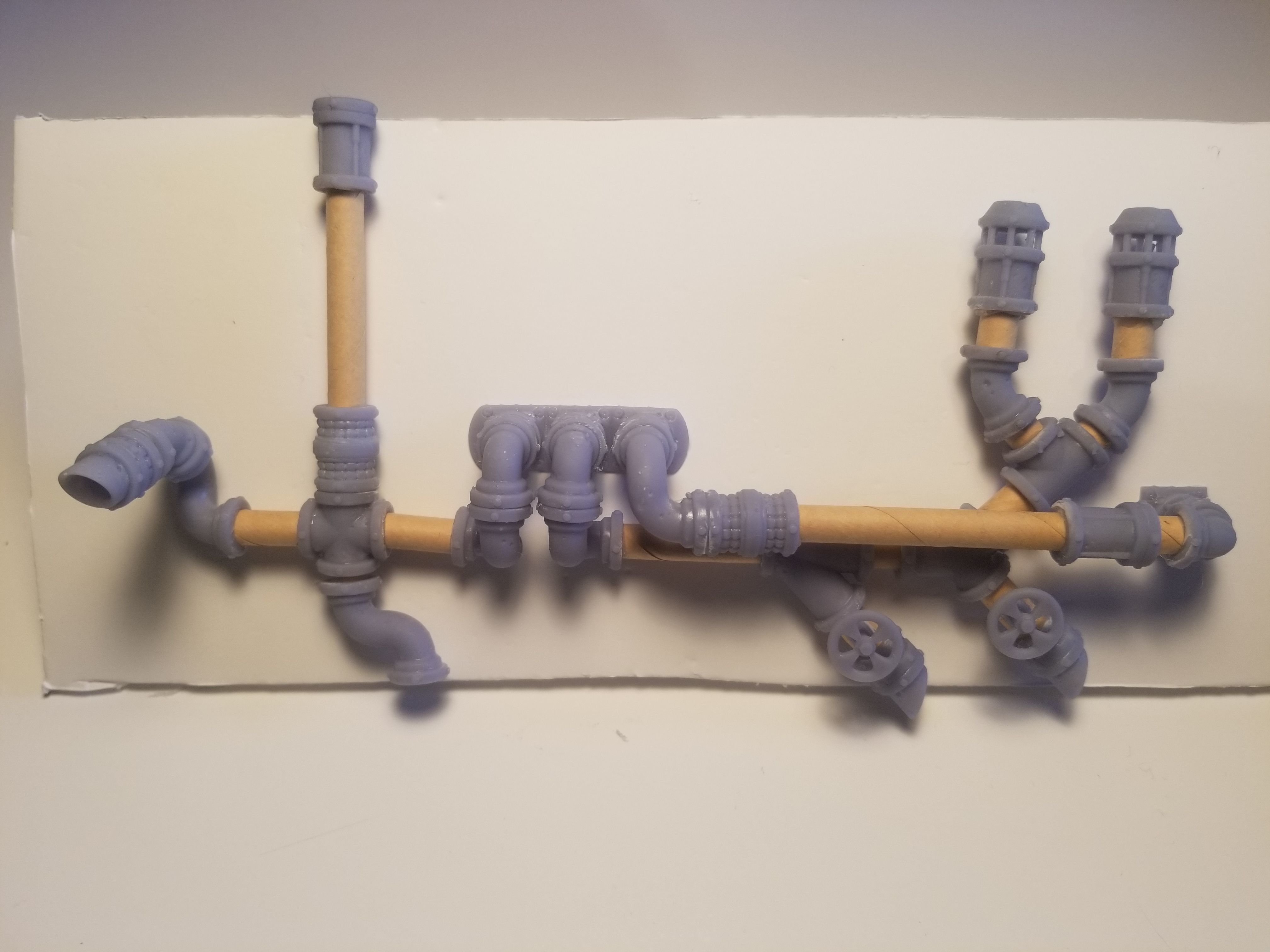 Modular Pipe Creation Set Pre-Supported 3D print model_1