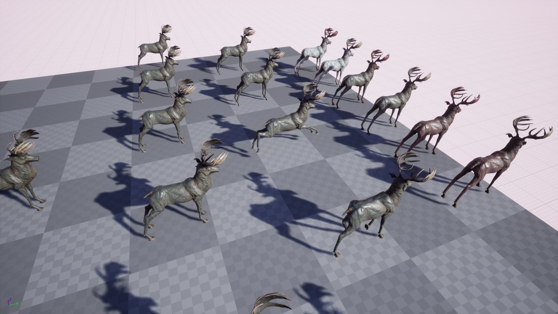 Fantasy Deer Low-poly 3D model_24