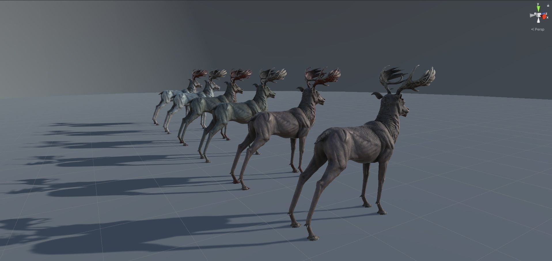 Fantasy Deer Low-poly 3D model_26