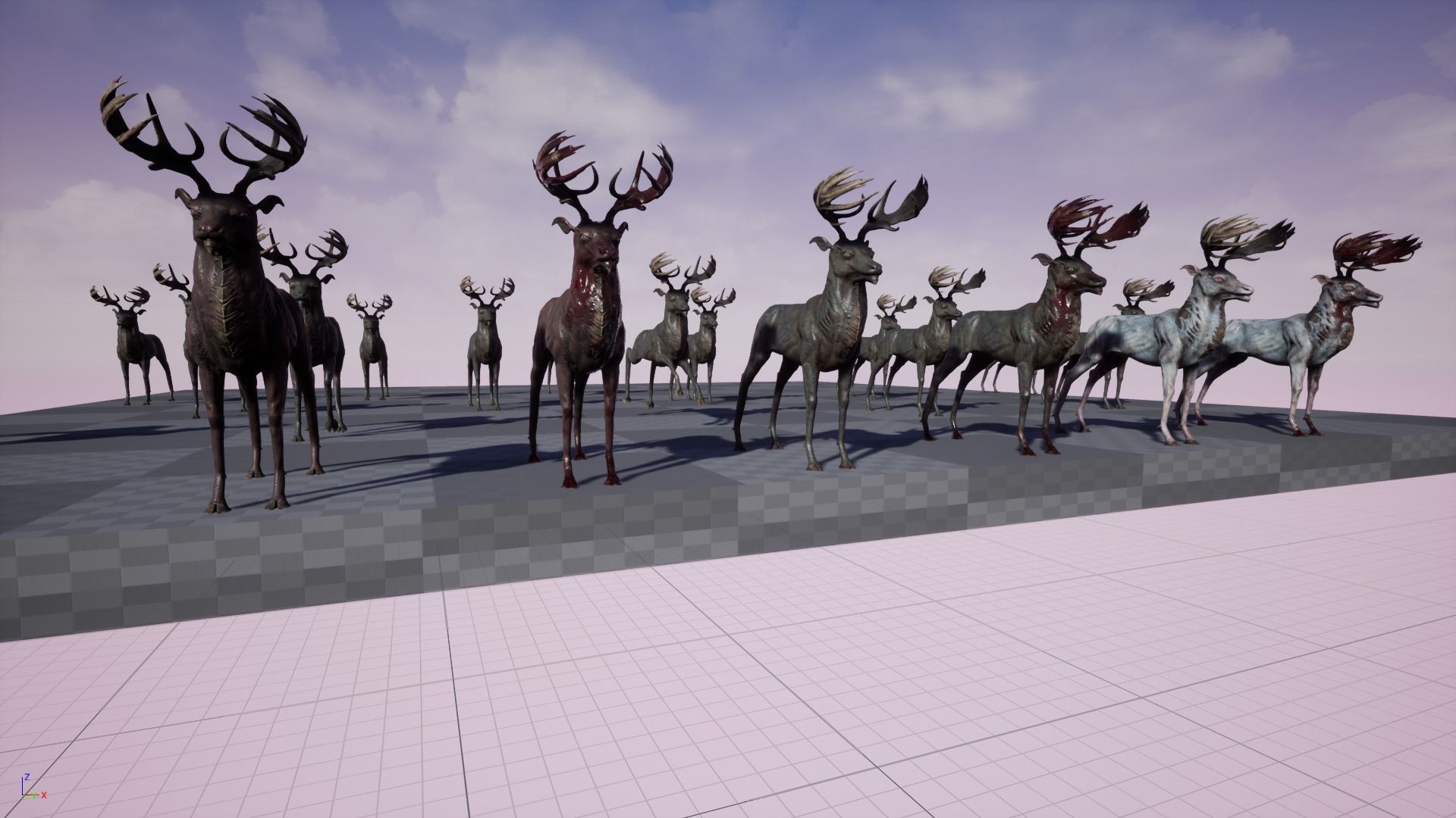 Fantasy Deer Low-poly 3D model_21
