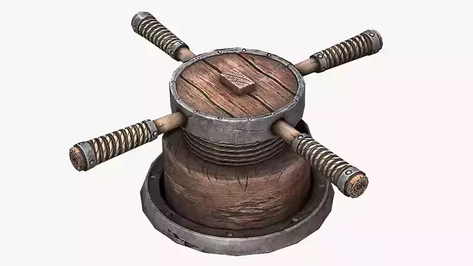Rotating Mechanism Low-poly 3D model