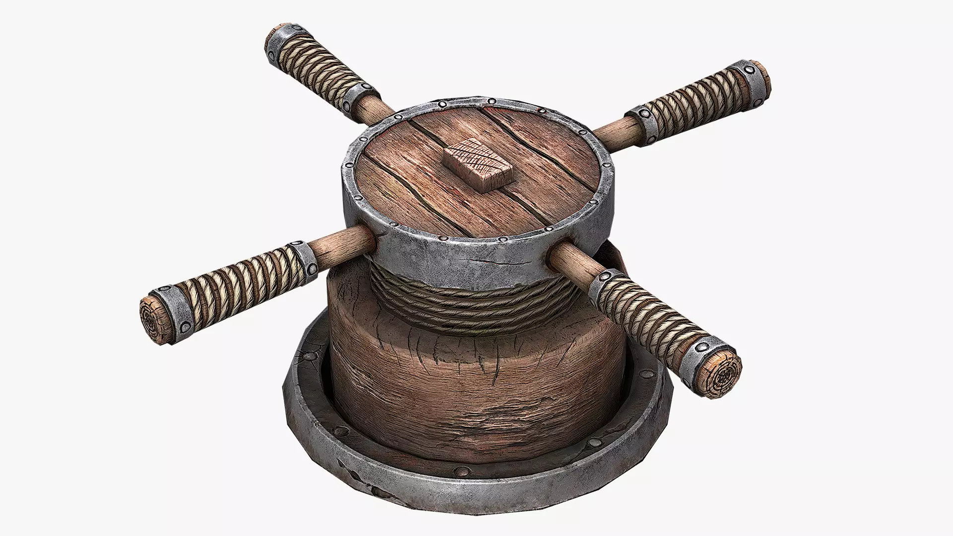 Rotating Mechanism Low-poly 3D model_0