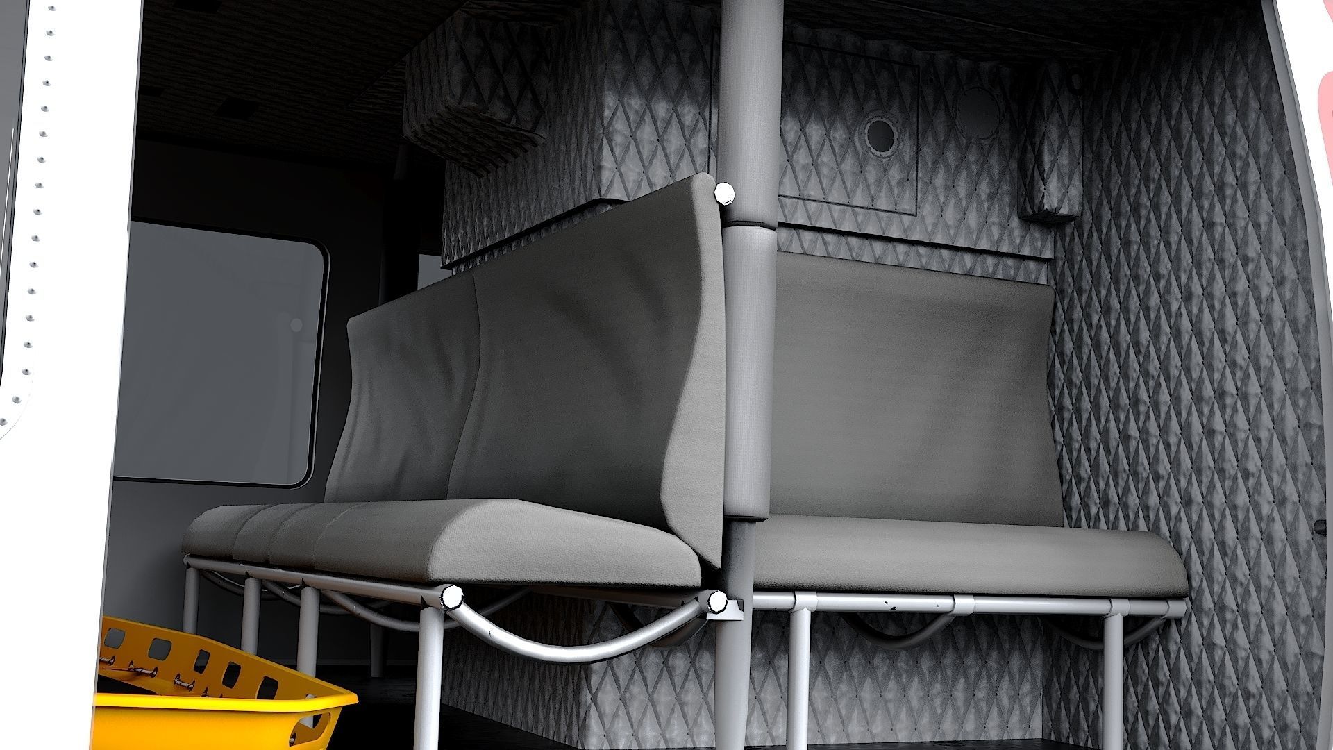 Helicopter Bell 412 LAFD Low-poly 3D model_18