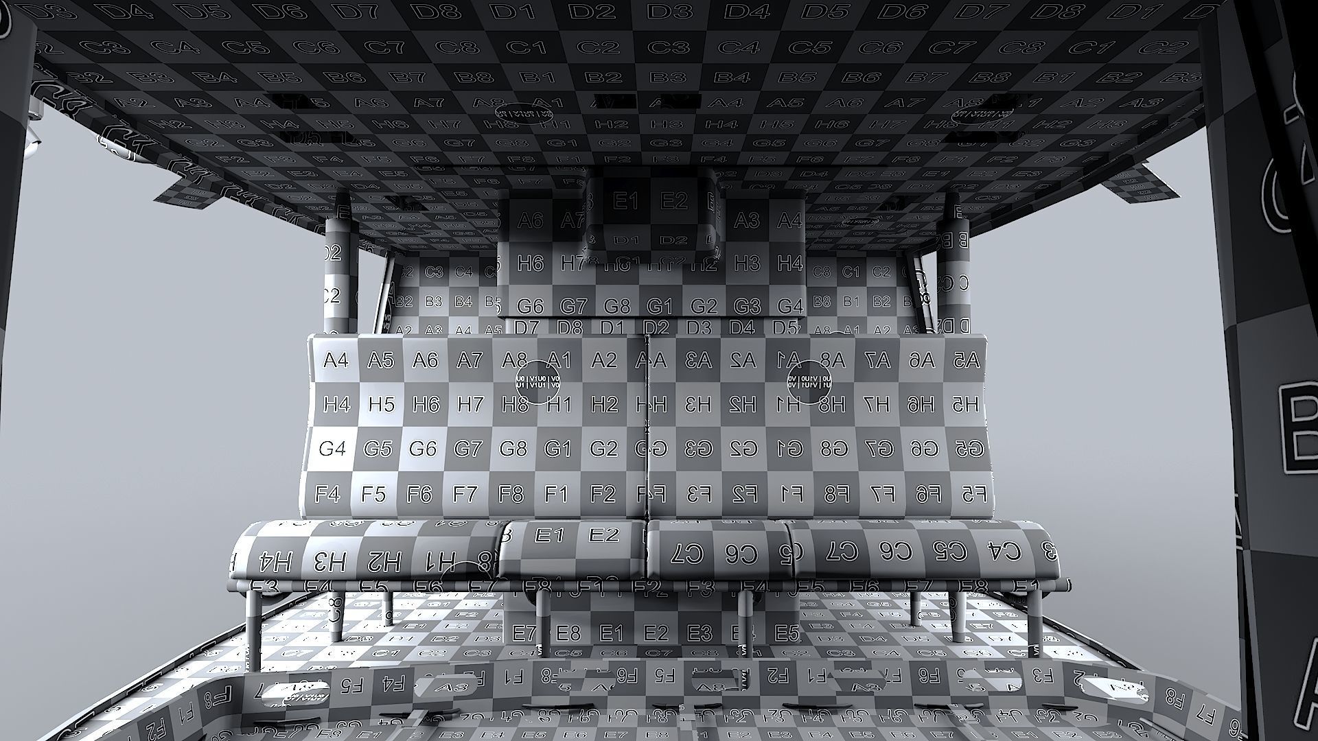 Helicopter Bell 412 LAFD Low-poly 3D model_42