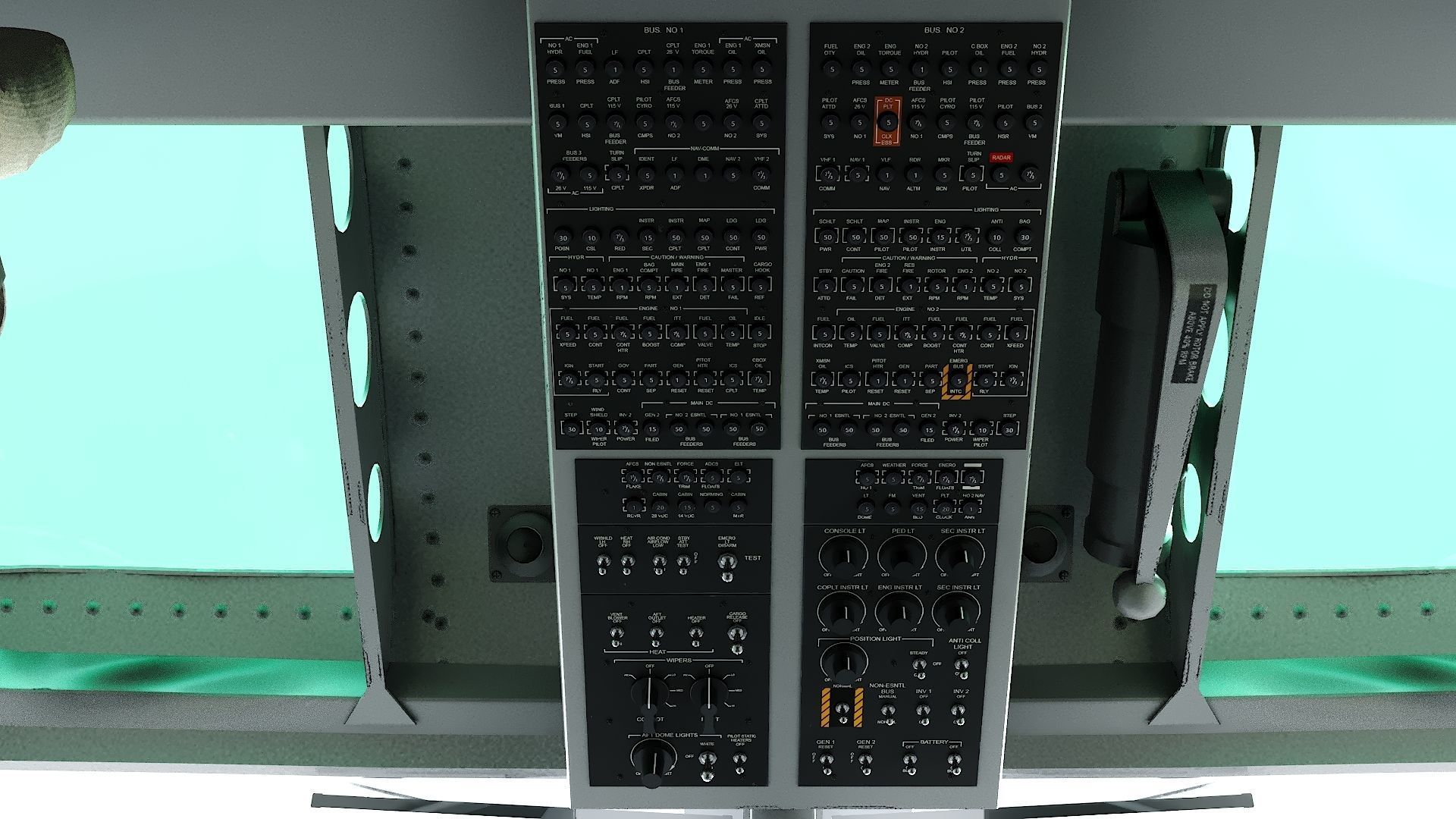 Helicopter Bell 412 LAFD Low-poly 3D model_15