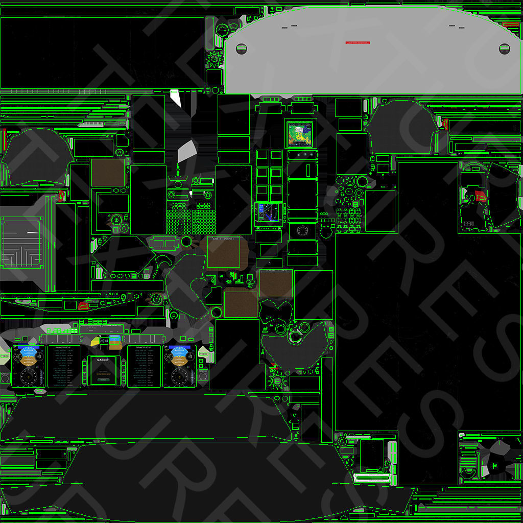 Helicopter Bell 412 LAFD Low-poly 3D model_46