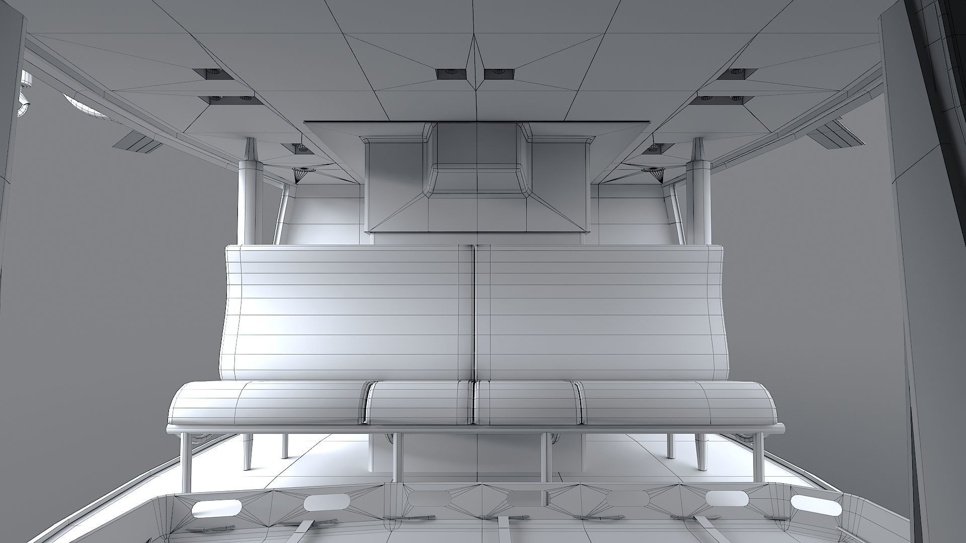 Helicopter Bell 412 LAFD Low-poly 3D model_39