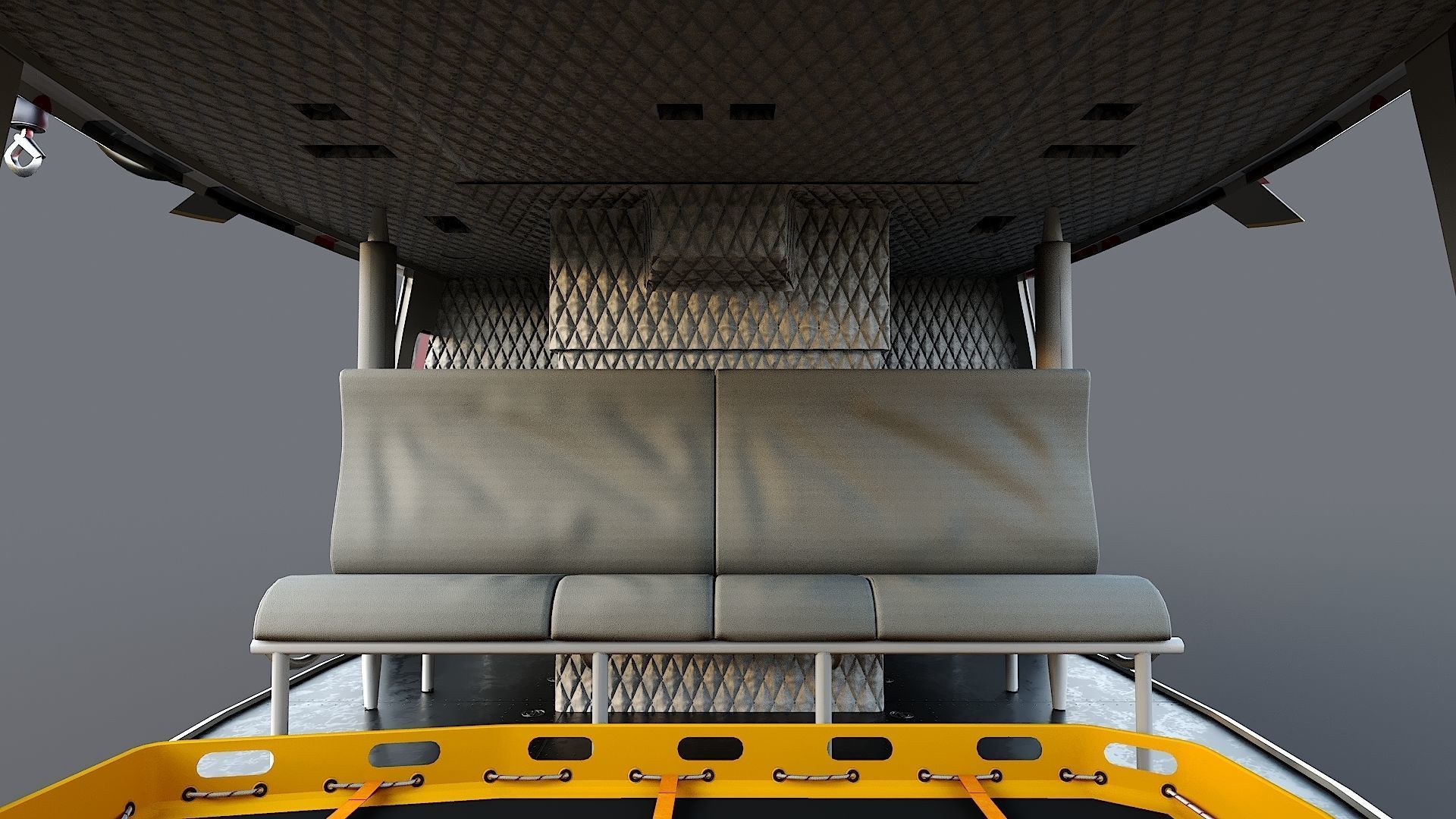 Helicopter Bell 412 LAFD Low-poly 3D model_23