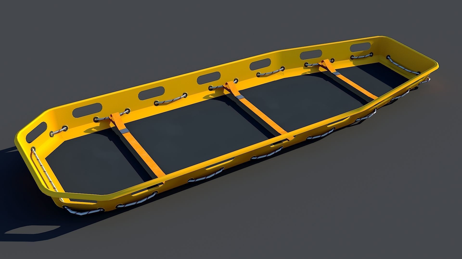 Helicopter Bell 412 LAFD Low-poly 3D model_28