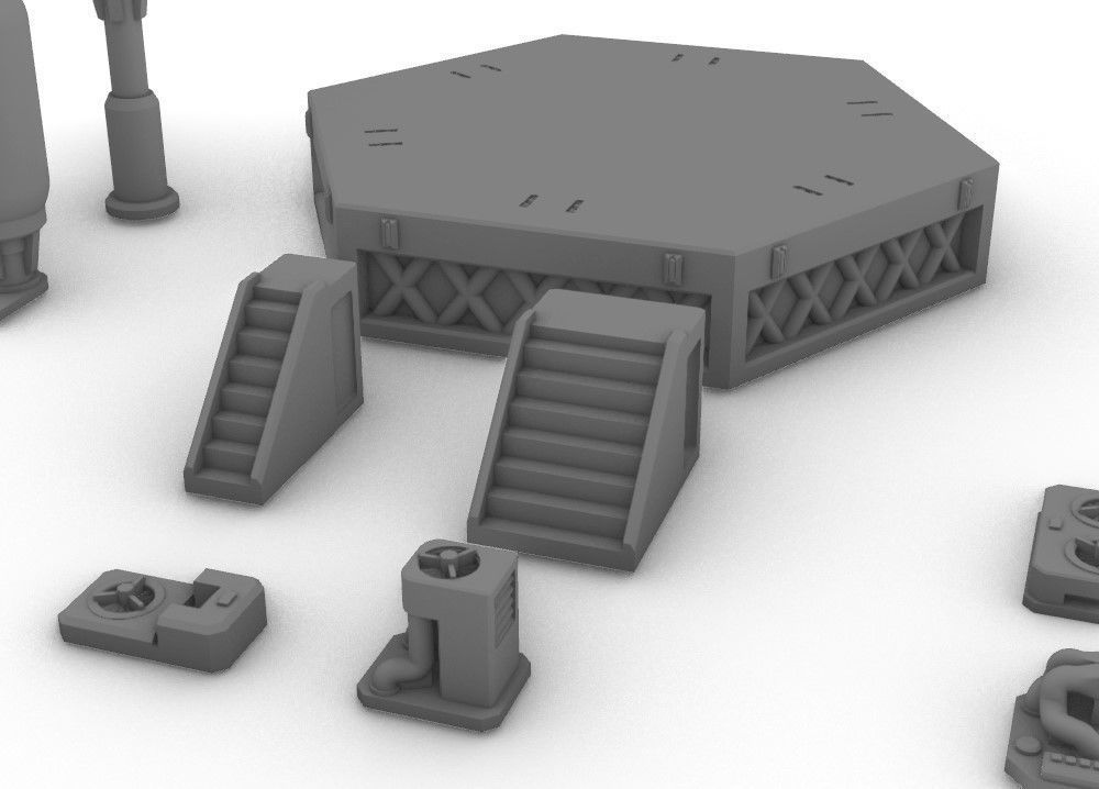 Infrastructure and Objectives Pack 05 3D print model_3