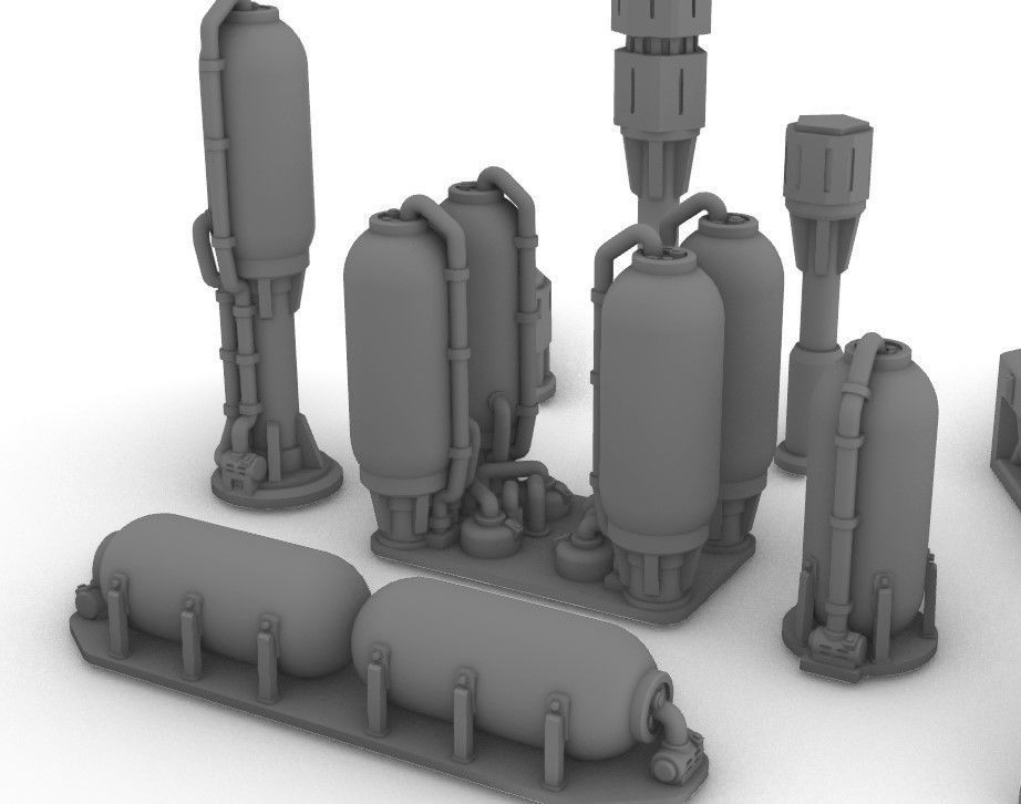 Infrastructure and Objectives Pack 05 3D print model_4