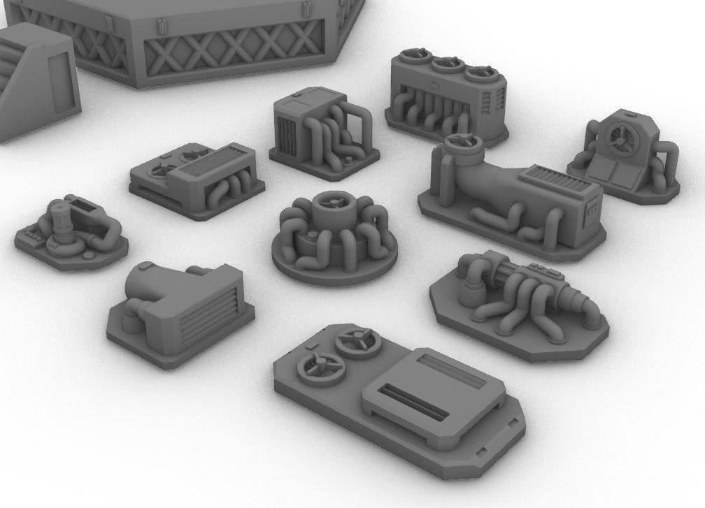 Infrastructure and Objectives Pack 05 3D print model_1