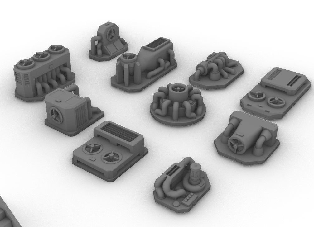 Infrastructure and Objectives Pack 05 3D print model_2