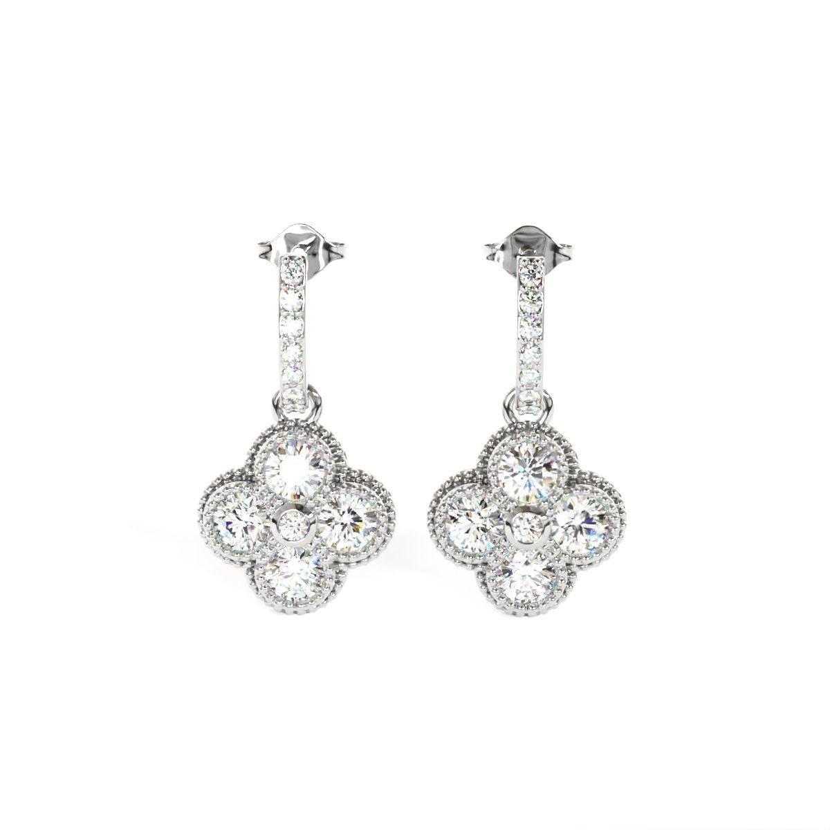 Drop earring 3D print model_8