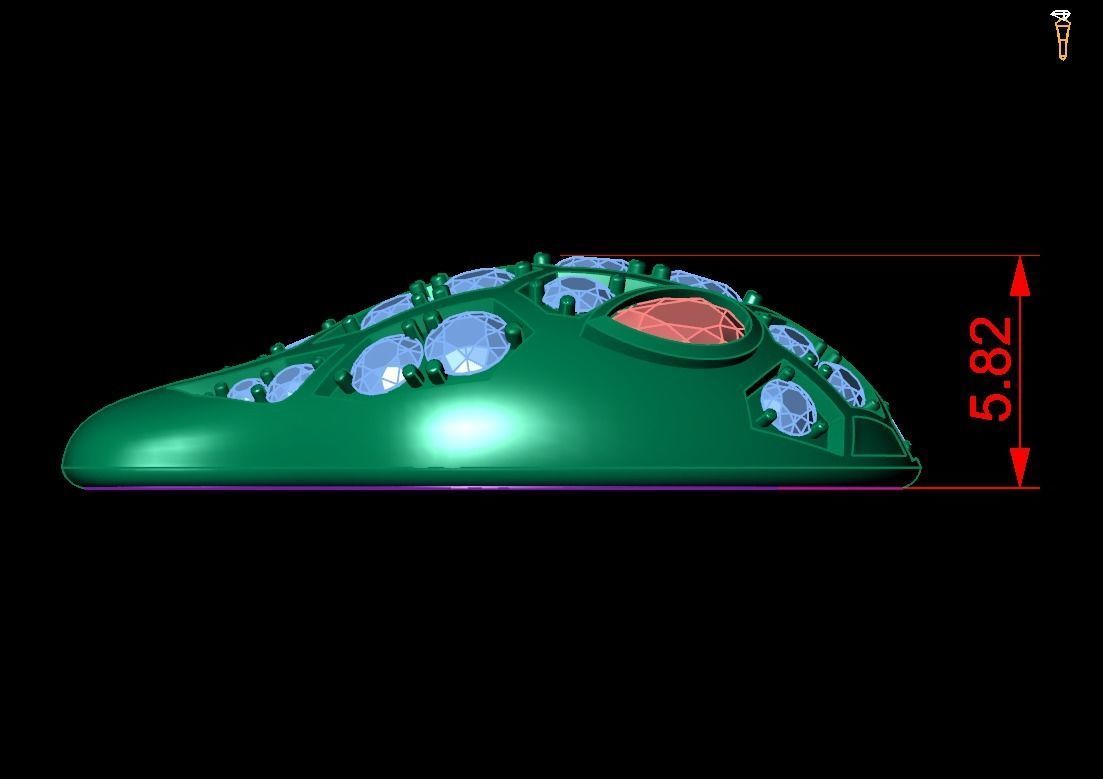 earrings Snake 3D print model_2