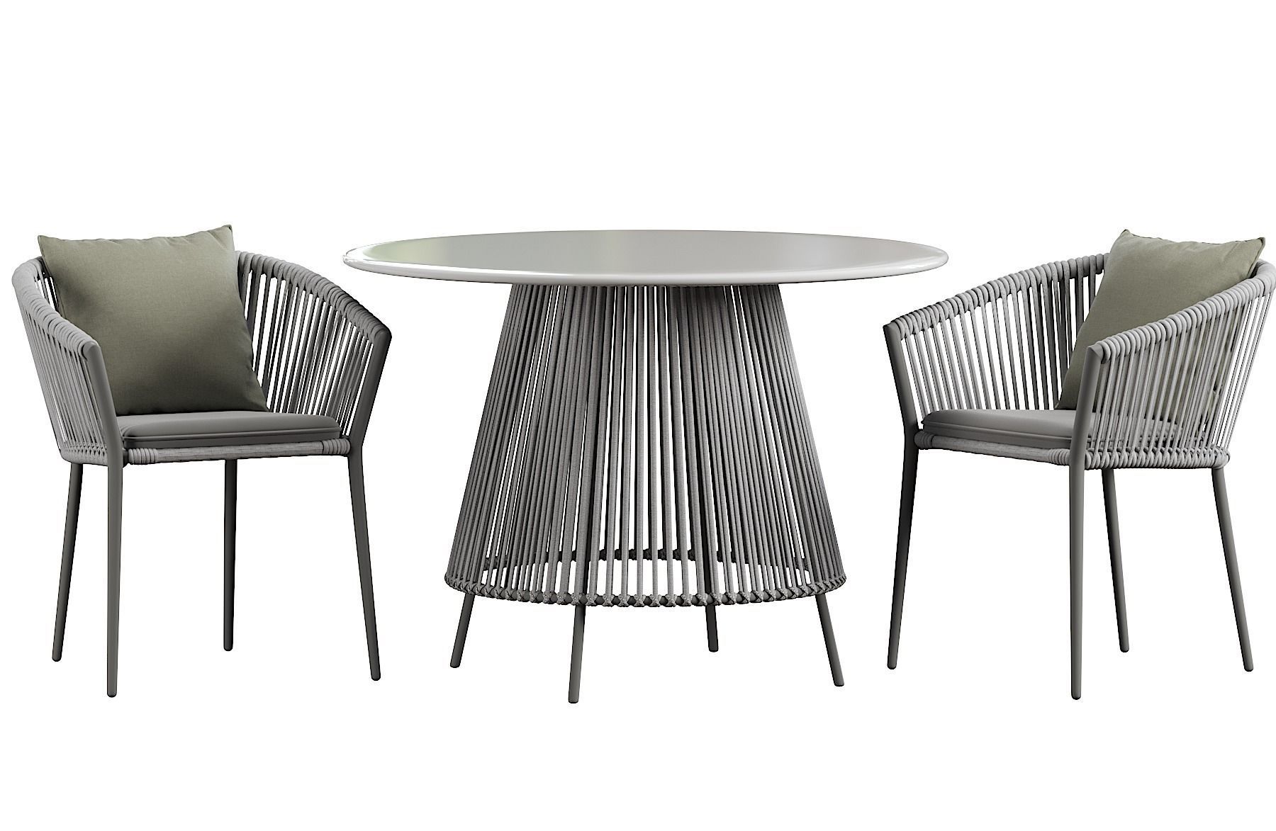 Muse Dining table round 3D model_6