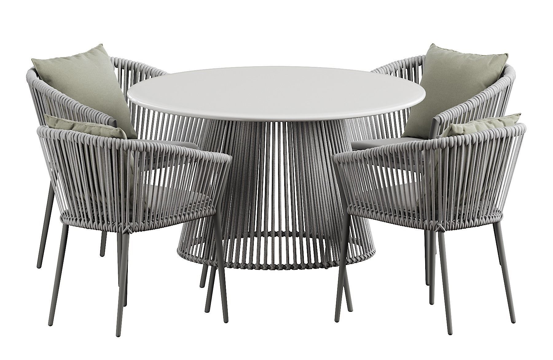 Muse Dining table round 3D model_3
