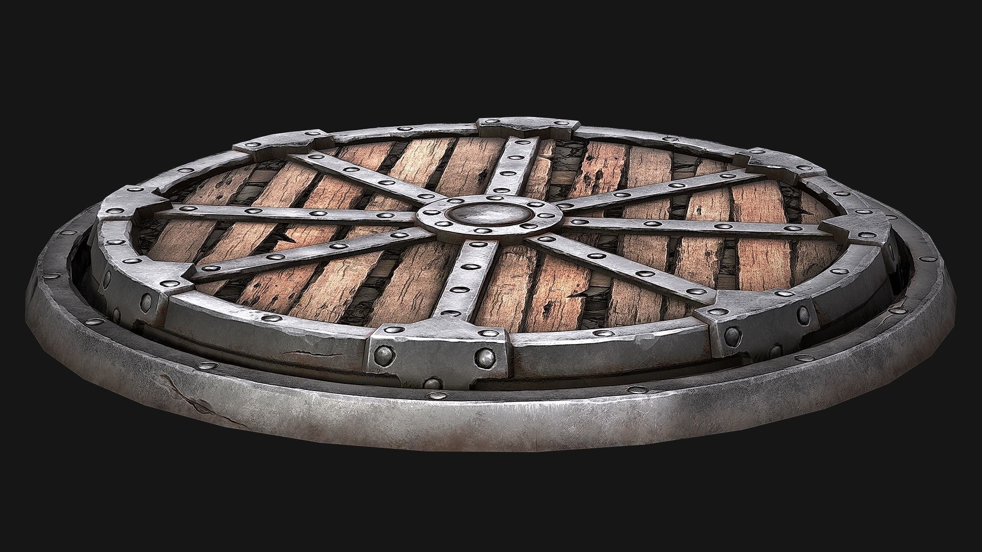 Rotating Platform Low-poly 3D model_9