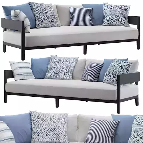 RH    Balmain Aluminum Sofa Collection