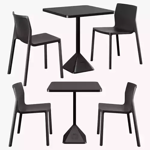 Kristalia TNP table LP chair