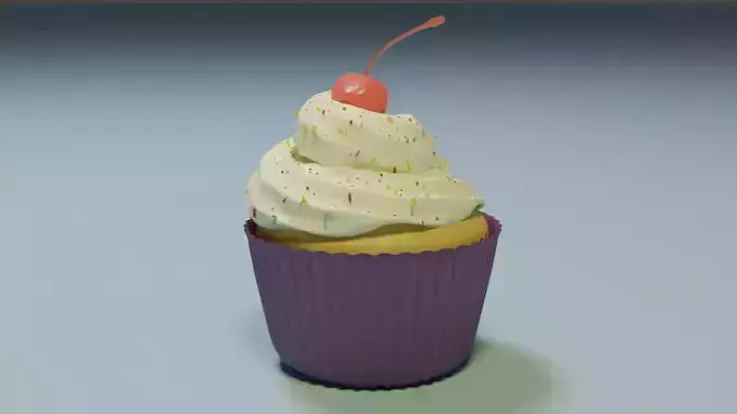 Cupcake 3D Model Free 3D model