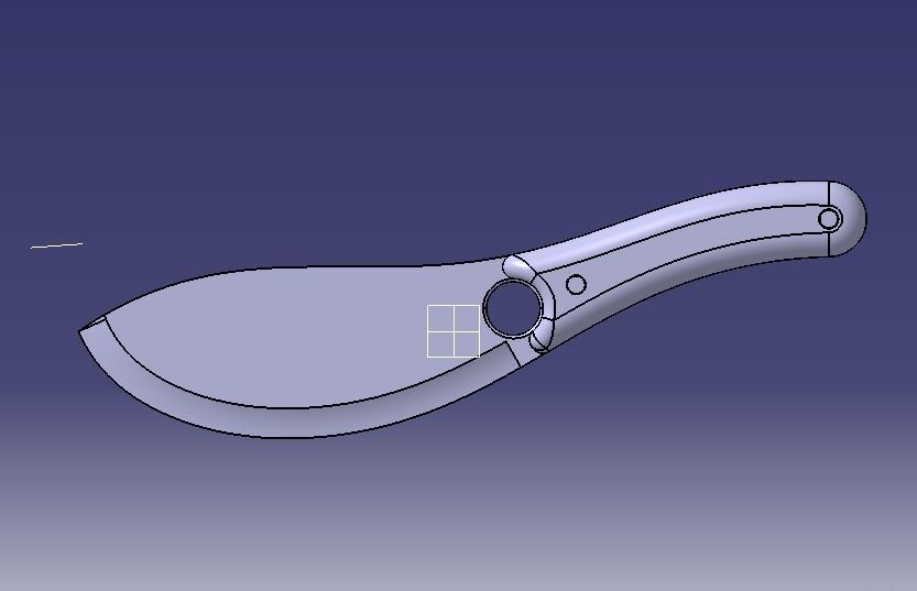 Chef Knife 3D print model_29