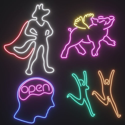 Neon Set 14 3D model