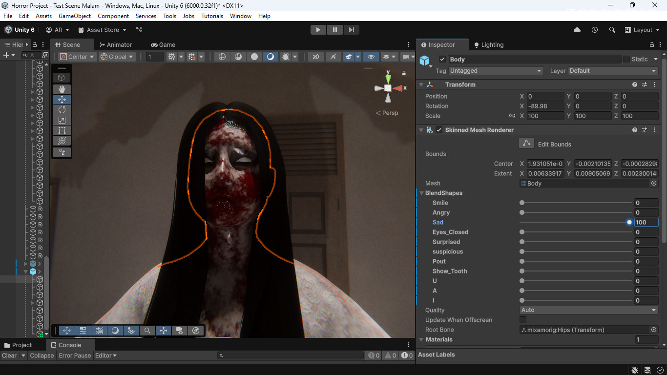 KUNTILANAK PONTIANAK HORROR GIRL Low-poly 3D model_14