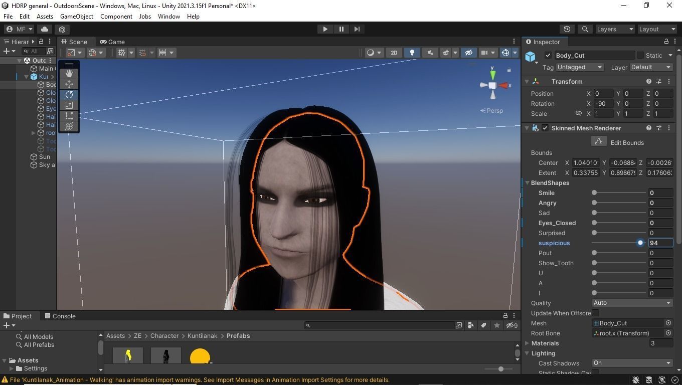 KUNTILANAK PONTIANAK HORROR GIRL Low-poly 3D model_21