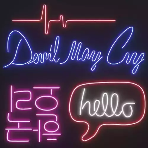 Neon Set 13 3D model