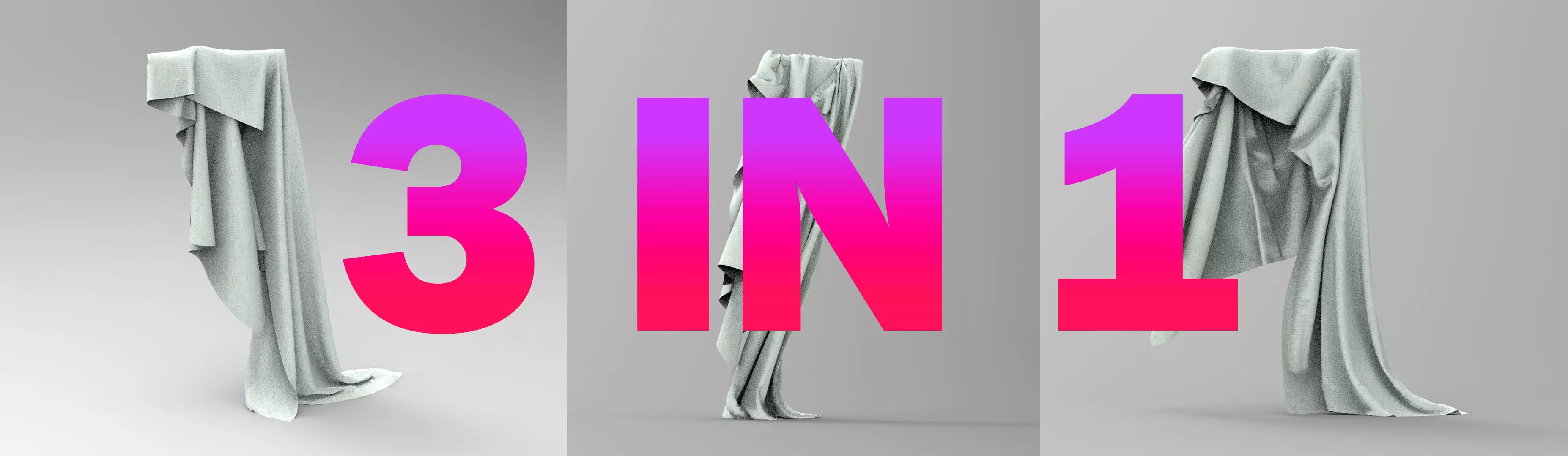 Clothing FBX 3 in 1set 7 Low-poly 3D model