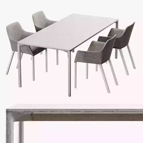 Kristalia boiacca mem soft dining set