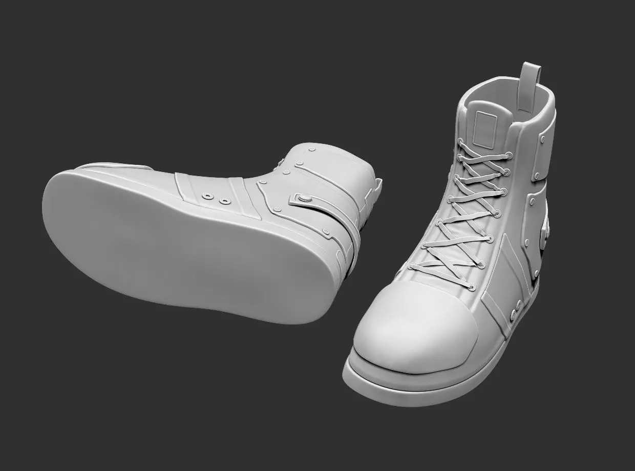 High Top Sneaker 3D model