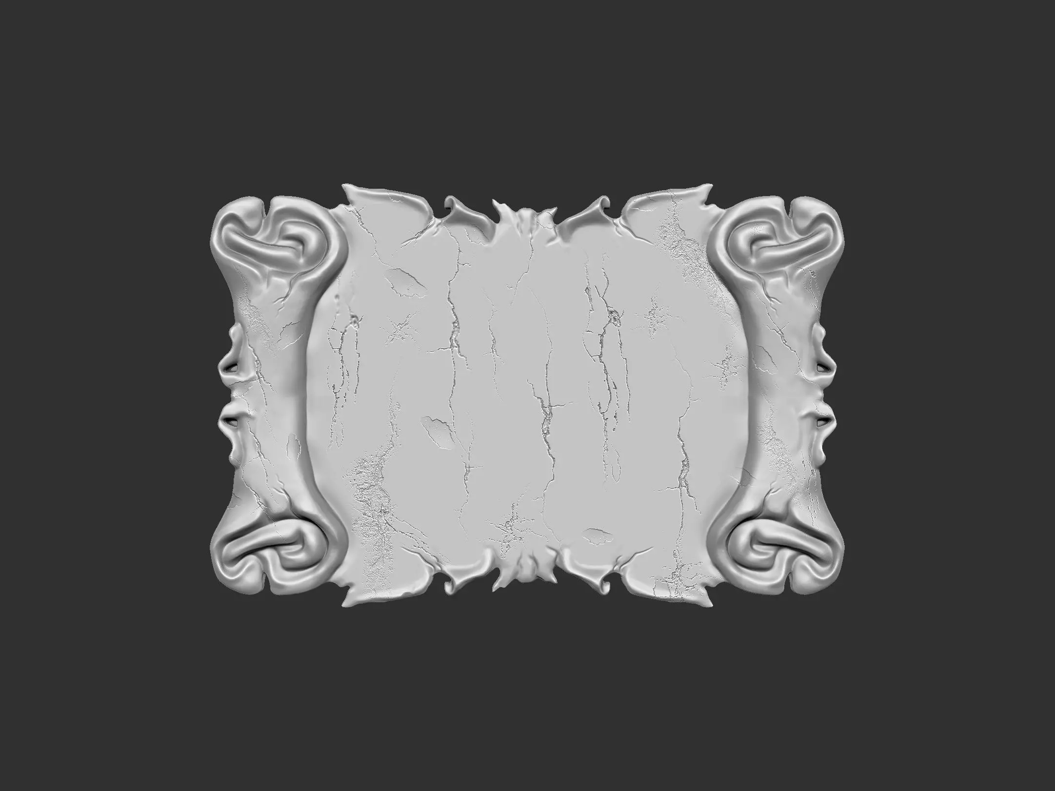 Parchment scroll 3D print model