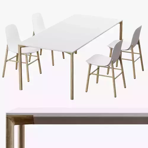 Kristalia boiacca sharky dining set