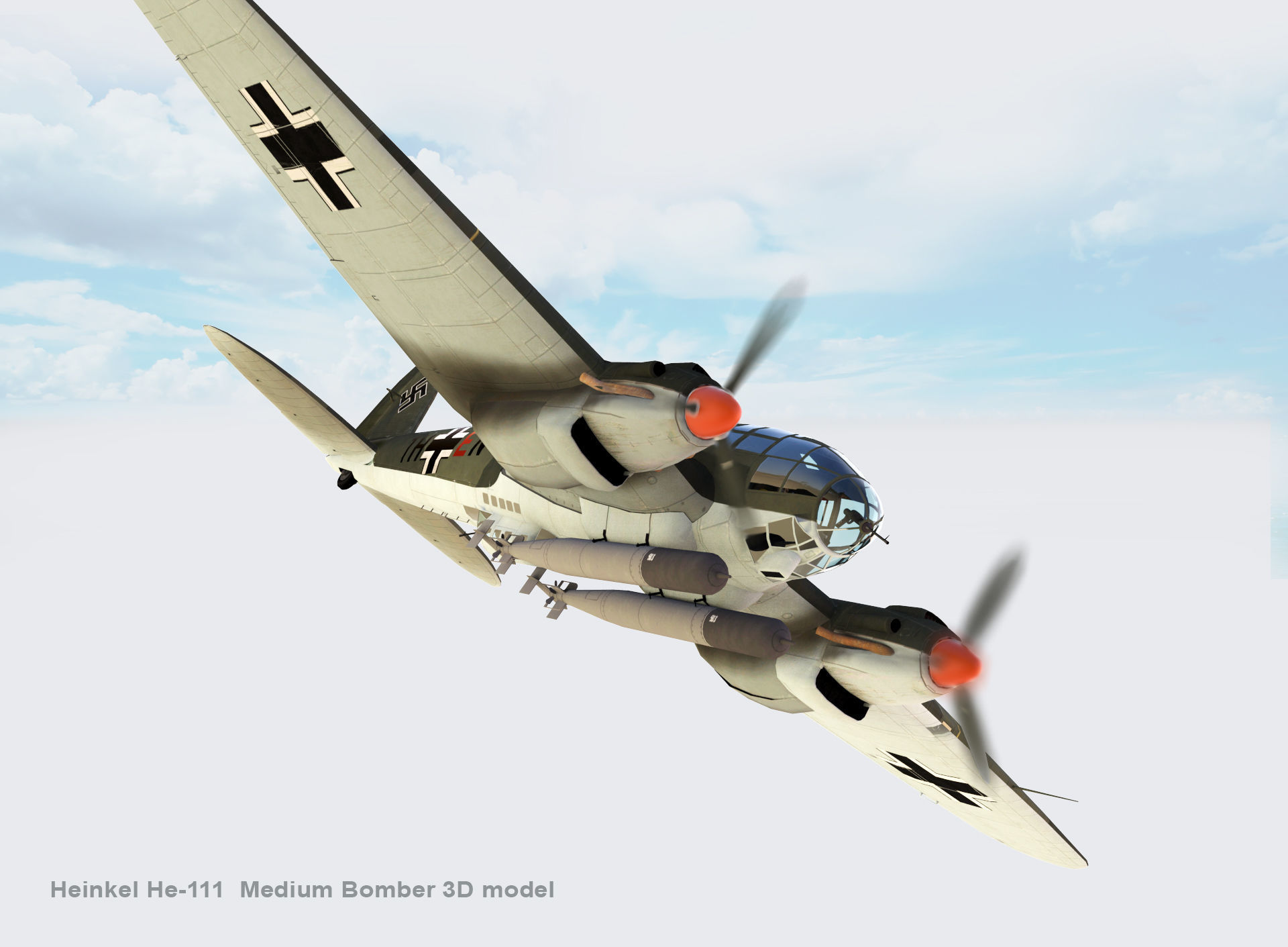 Heinkel He-111 3D model_14