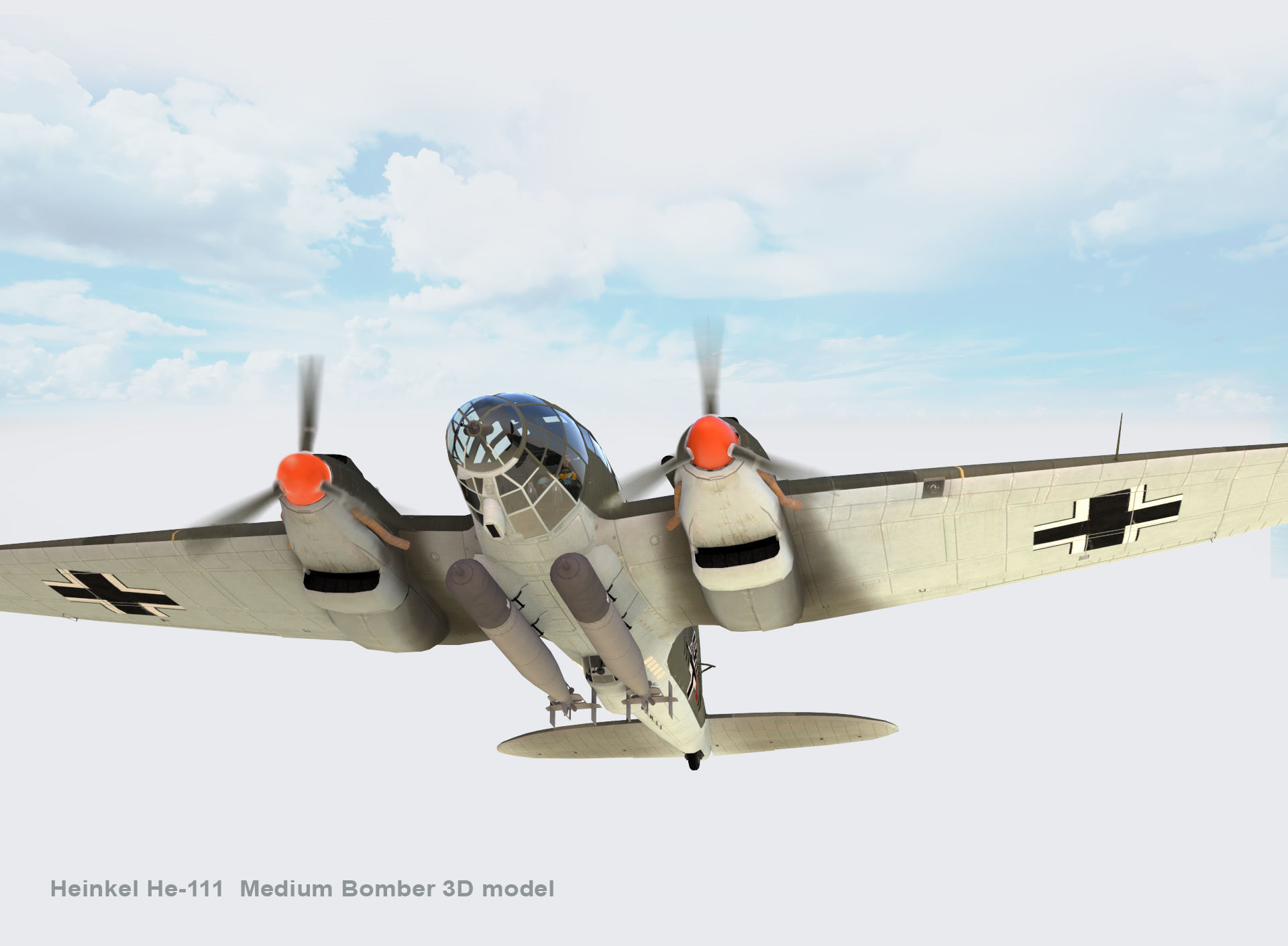 Heinkel He-111 3D model_13