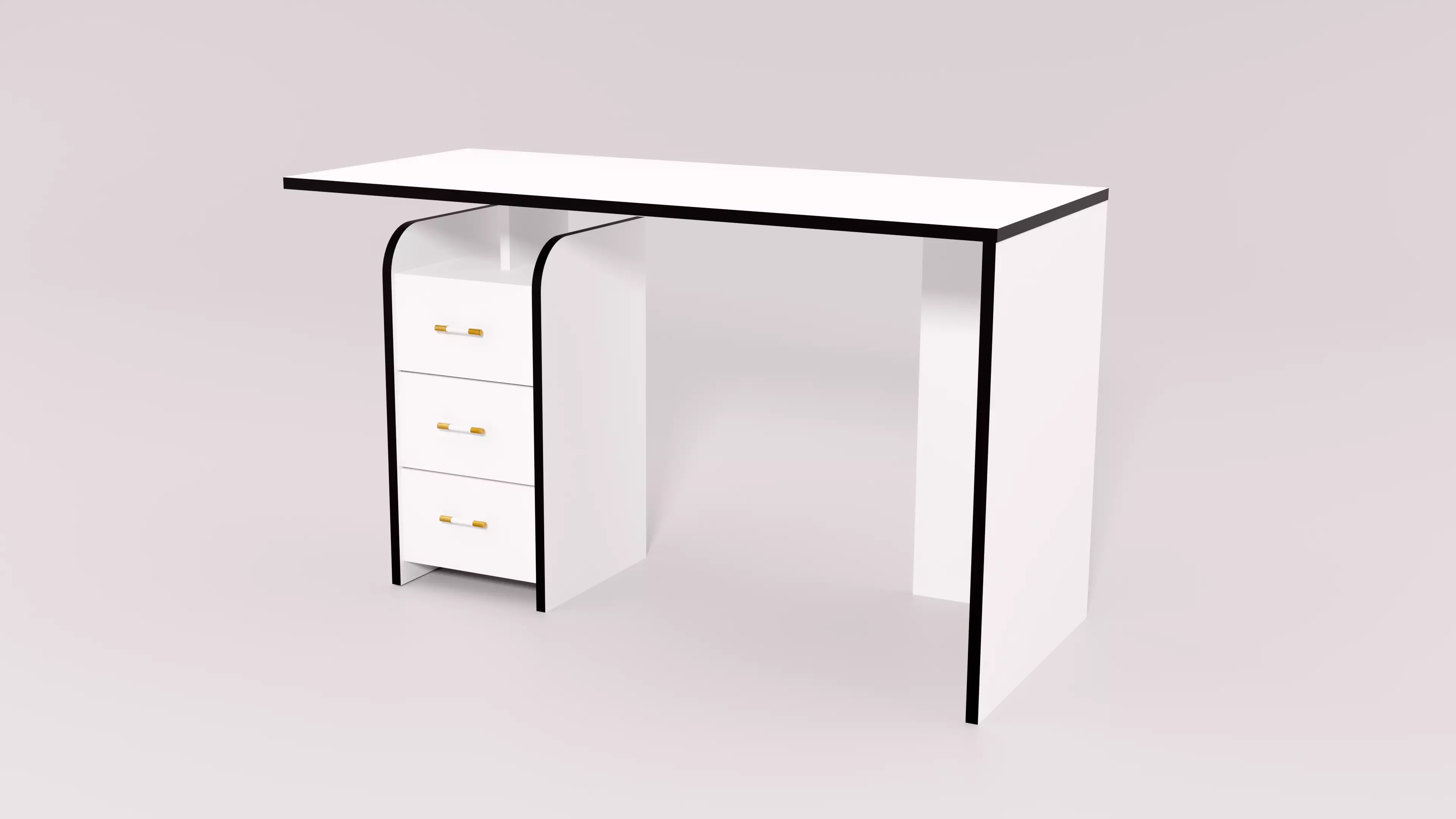 Office Table 3D model_0