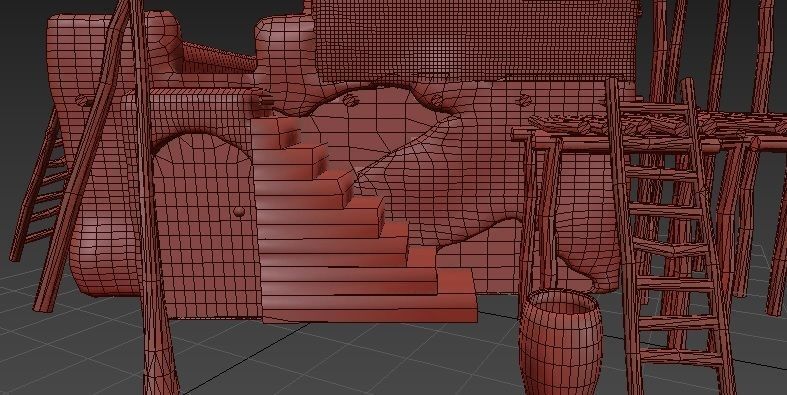 Afghan house Free 3D model_5