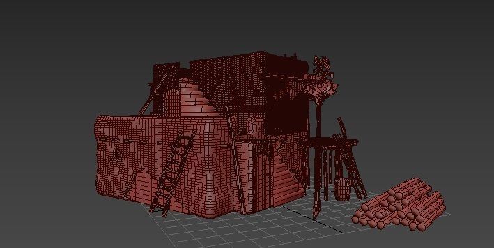 Afghan house Free 3D model_3