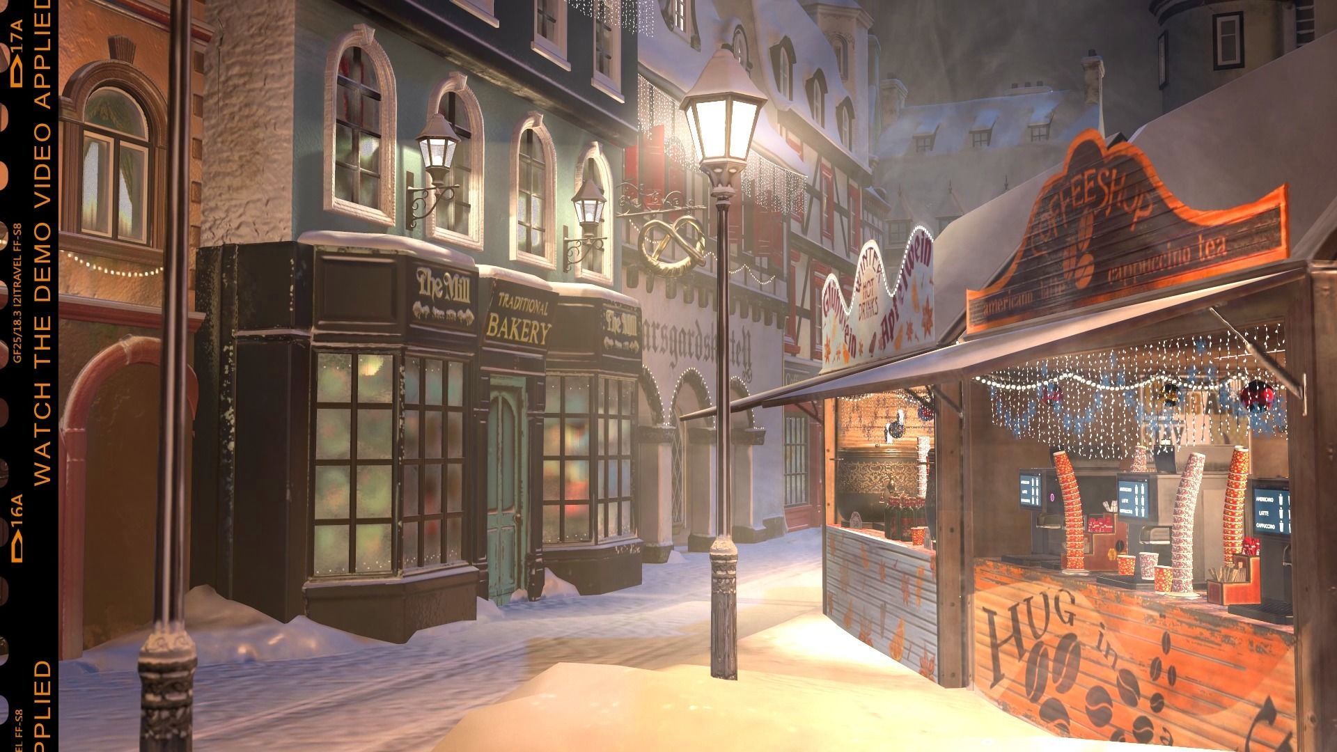 Christmas Mini Market Low-poly 3D model_6