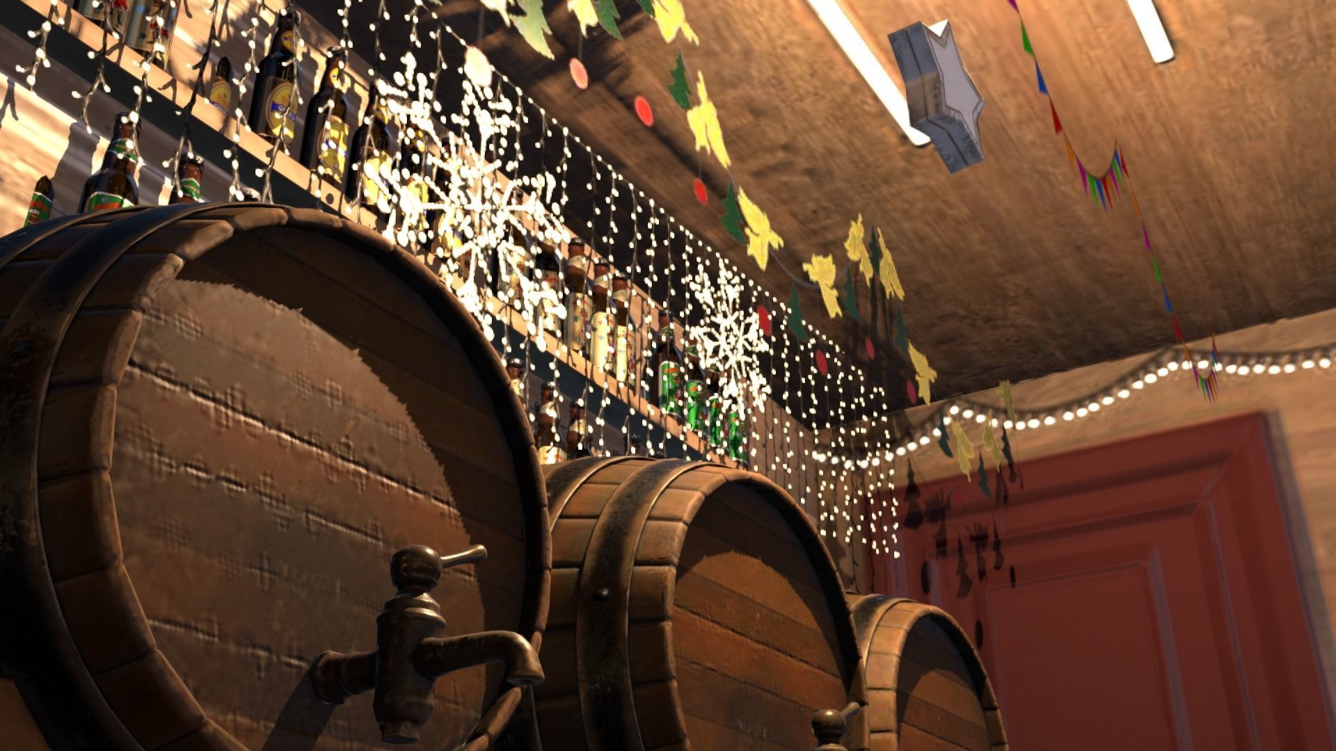 Christmas Mini Market Low-poly 3D model_75