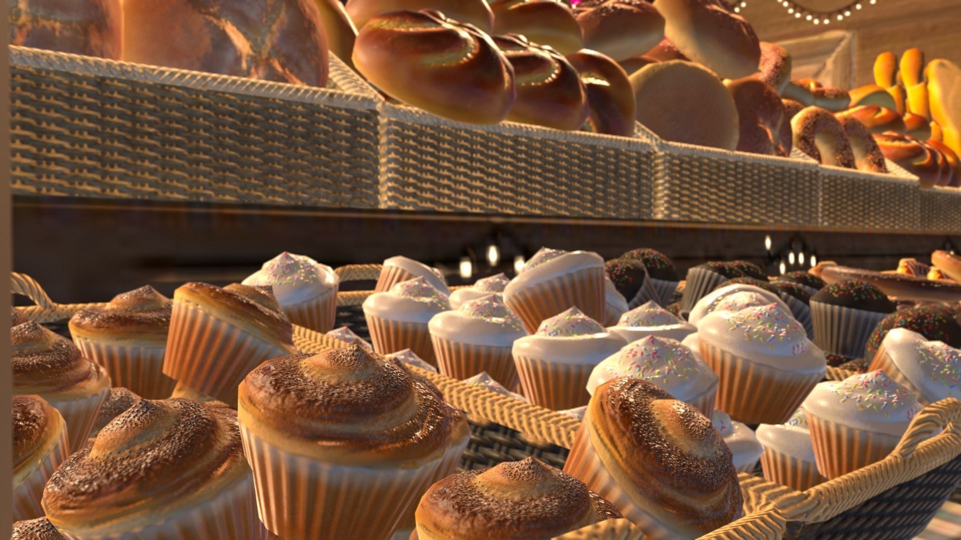 Christmas Mini Market Low-poly 3D model_45