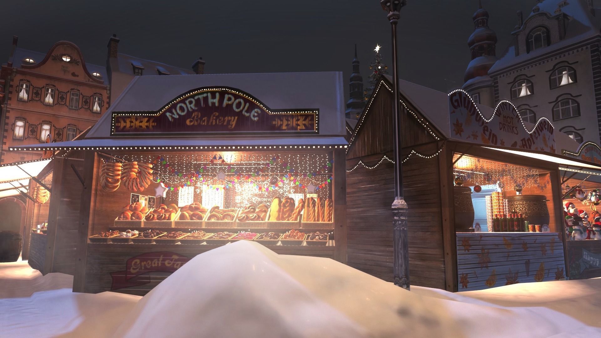 Christmas Mini Market Low-poly 3D model_9