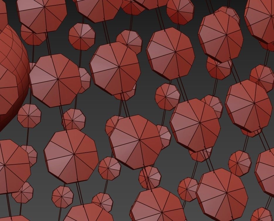 Classic crystal chandelier Brass 29 3D model_3