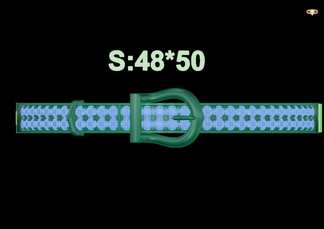 Bracelet dimond 3D print model_1