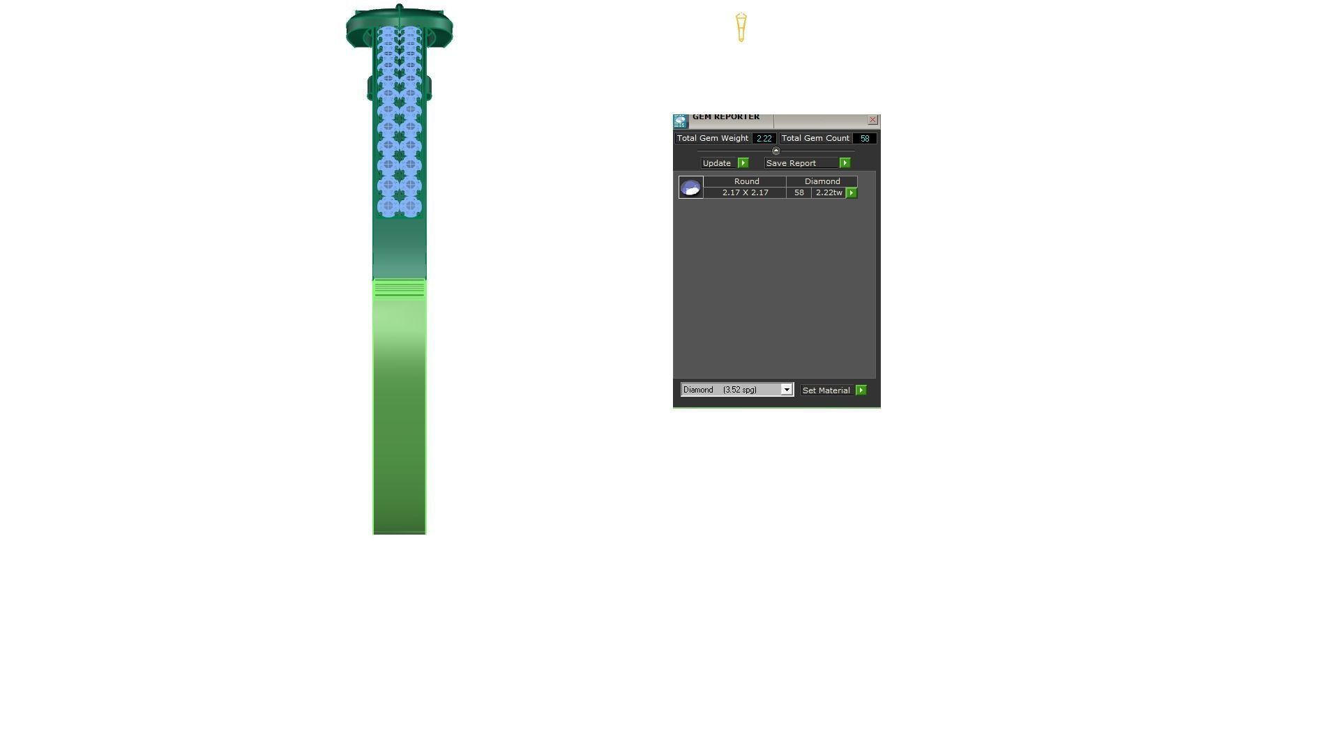 Bracelet dimond 3D print model_4