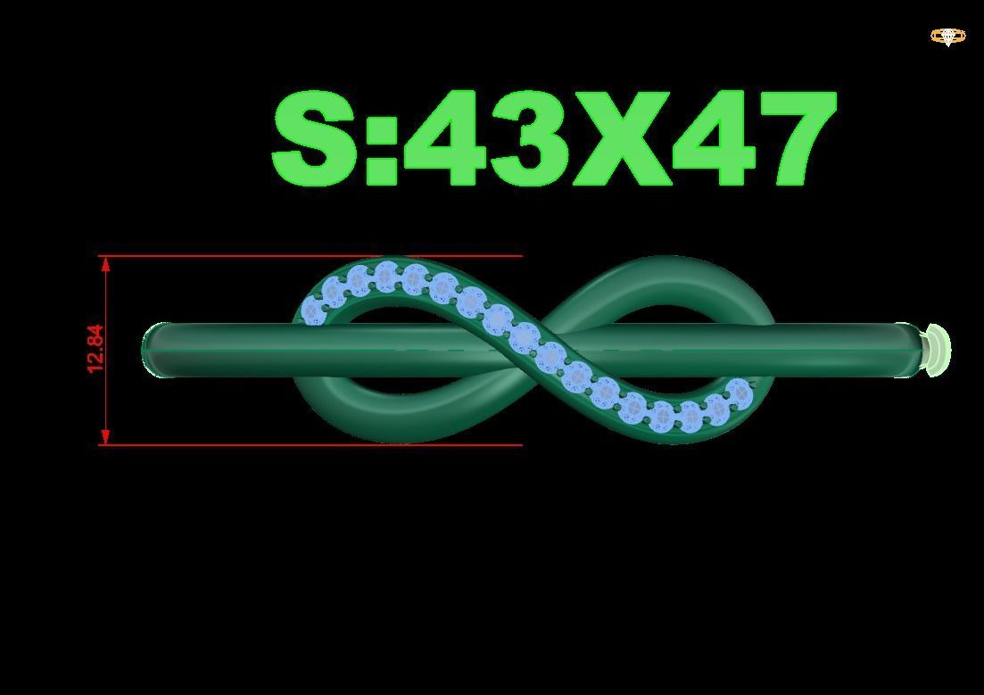 Bracelet dimond 3D print model_1