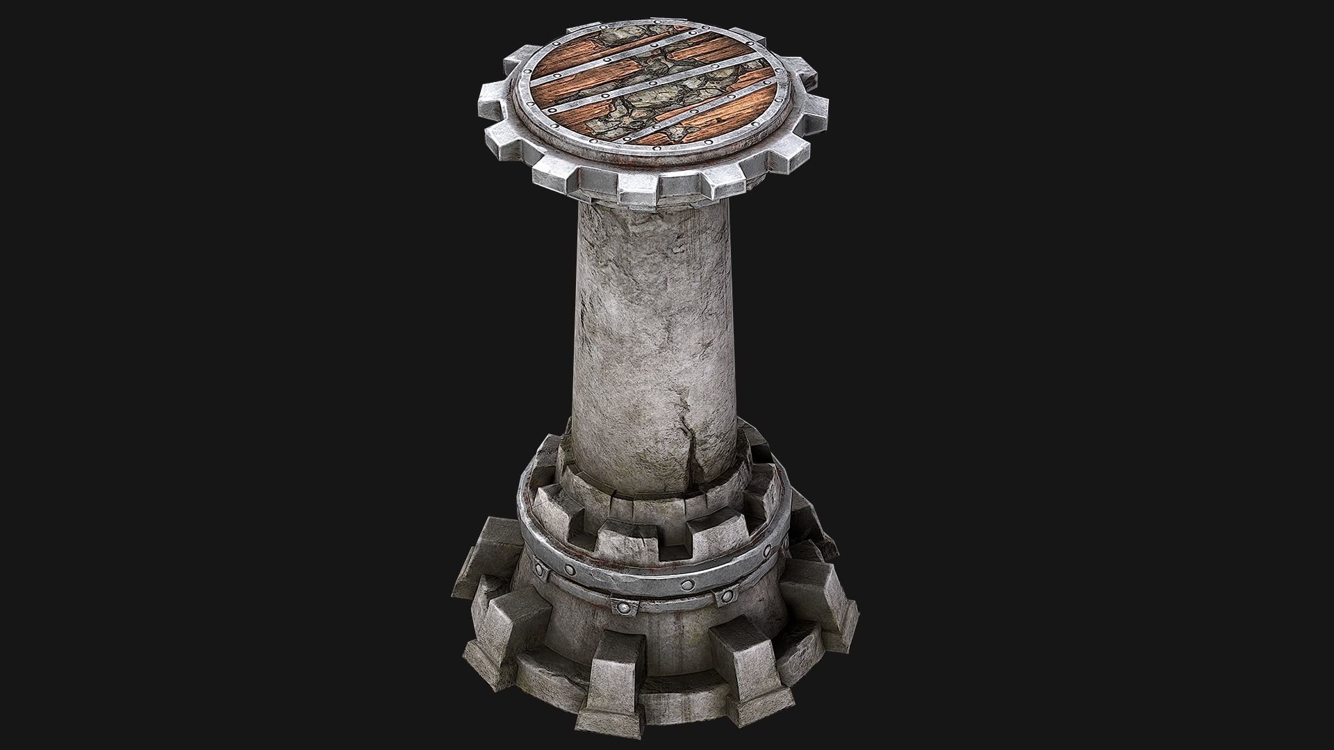 Ballista Tower Pack Low-poly 3D model_12